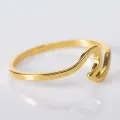 Simple Fashion Sea Wave Rings Ocean Surf Alloy Ring Rose Gold Plated Silver Color Finger Jewelry Rings for Women Surfer Gifts. 