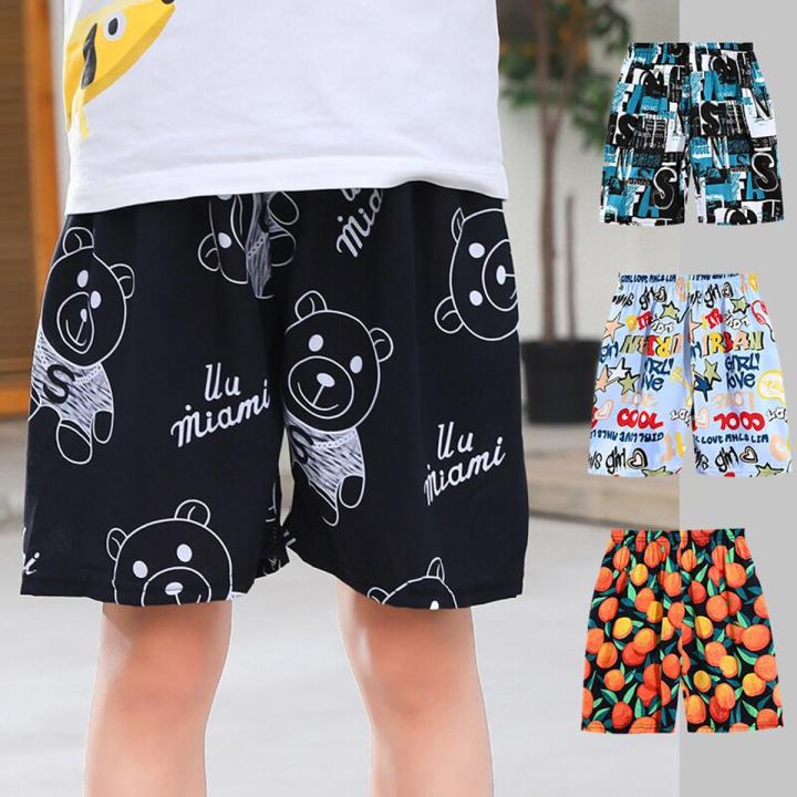 2-15 Years Baby Boy Short Cute Cartoon Summer Shorts for Kids Sport Shorts Girl Running Short Pants Black Children Swim Shorts