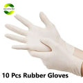 10 Pcs Disposable Powder Free Household Examination Working Rubber Gloves.. 