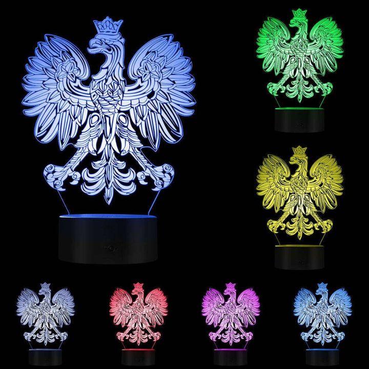 Polish%20Coat%20of%20Arms%20Polska%203D%20Optical%20illusion%20USB%20Light%20Home%20Decor%20Patriotic%20Polish%20Eagle%20Falcon%20LED%20Novelty%20Desk%20Night%20Lamp%20-%20Image%202