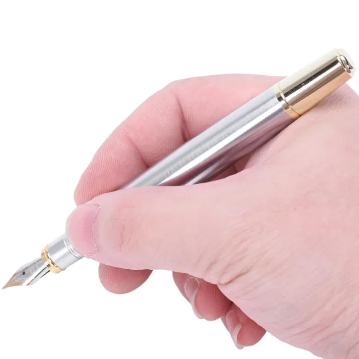 Jinhao%20250%20Frosted%20White%20Gold%20Fountain%20Pen%20M%20Nib%20Fountain%20Pen%20&%20JINHAO%20X450%2018%20KGP%200.7mm%20Broad%20Nib%20Fountain%20Pen%20Red%20-%20Image%209