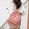 Portable Women Drawstring Backpack Lightweight Girl Travel Daypack Waterproof Nylon Shopping Bag Sports Hiking Swimming Bagpack. 