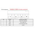 100Pcs SK6812 SIDE-A SK6812 IC in LED Chip Side Lighting SMD 4020 RGB for Strip Display Screen Individually Addressable. 
