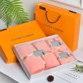 Coral Fleece Towels Three-Piece Business Gift Opening Gift Company Gift Present Bath Towel Set. 