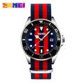 Skmei fashion quartz casual waterproof nylon strap multiple Colour watch for men women 9133.