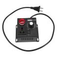 2X Ac220V 4000W Scr Electronic Voltage Regulator Temperature Motor Fan Speed Controller Dimmer Electric Tool,EU Plug. 