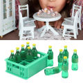 Mini Soda Bottles Mini Drink Bottle Delicate with Storage Basket for Living Room Play. 