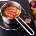 Non-Stick Pan Milk Pot Butter Chocolate Melted Heating Pot Warmer Pan Small Saucepan Cheese Pot With Pour Spouts.