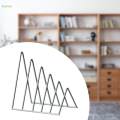 Bookend Organizer Binder Book Stopper Desk Triangle Bookshelf File Folder Sorter for Document Mails. 