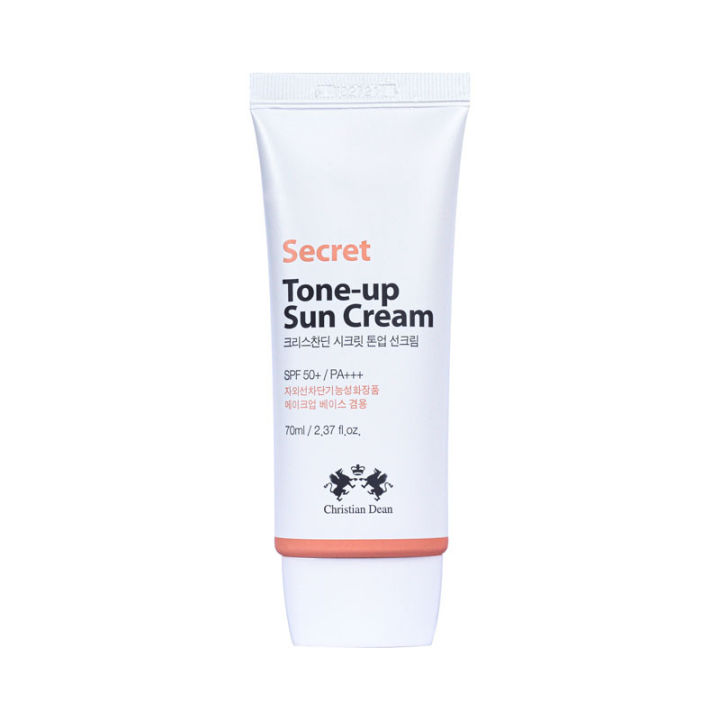 International Korean Product Skin care Christian Dean Secret Tone Up sun cream SPF 50+ used for male/female - 70 ml