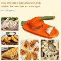 2 in 1 Dumpling Maker Machine Kitchen Dumpling Maker Tool Manual Pastry Tool Skin Ravioli Squeeze Dough Mold. 