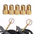5Pcs Presta to Schrader Valve Adaptor Bike Bicycle Pump Tire Inflator Connector. 