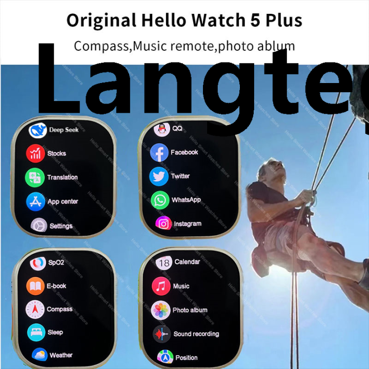 New%20Smartwatch%20Official%20Original%20Hello%20Watch%205%20Plus%20ULTRA%203%2049mm%20HD%20AMOLED%204G%20ROM%20NFC%20GPT%20Compass%20Bluetooth%20Call%20Clock%20Men%20Women%20-%20Image%204