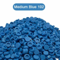 300PCS Blue Color Round Tile 1x1 98138 Building Block Part Brick for Kids Pixel Art Remix Painting QR Code Gift Children DIY Toy. 