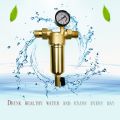 Pre-filter  Purifier System 0.5/0.75/1inch Pure Brass Body Stainless Steel Mesh Prefiltro with Gauge. 