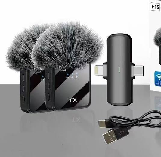 F15-2%20(2%20in%201)Collar%20Wireless%20Dual%20Microphone%20proprofessional%20Lepal%20Lavaliar%20microphon%20iPhone%20&%20Type%20C%20Supported%20100%25%20Noise%C2%A0Cancellation%20By%20Exotic%20Wholesale%20Gadget%20-%20Image%202