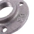 1 Inches Malleable Cast Iron Pipe Flange, Industrial Pipe Flanges for Threaded Black Pipes and Fittings 4 Pcs. 