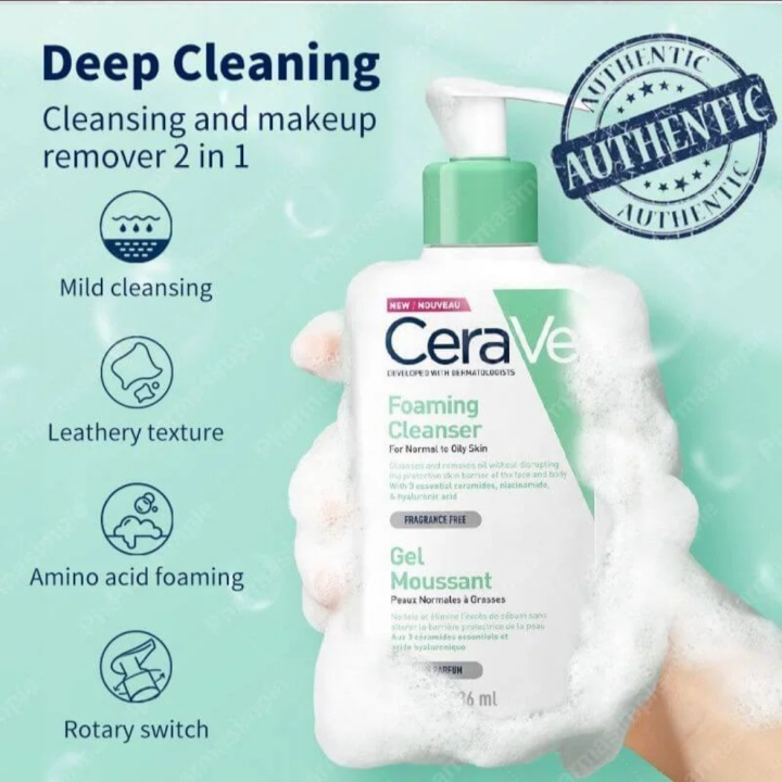 CeraVe%20Foaming%20Cleanser%20For%20Normal%20To%20Oily%20Skin%20236ml%20-%20Image%202