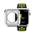 For Apple Watch Series 6 & SE & 5 & 4 44mm Plating TPU Round Hole Hollowing Protective Case. 