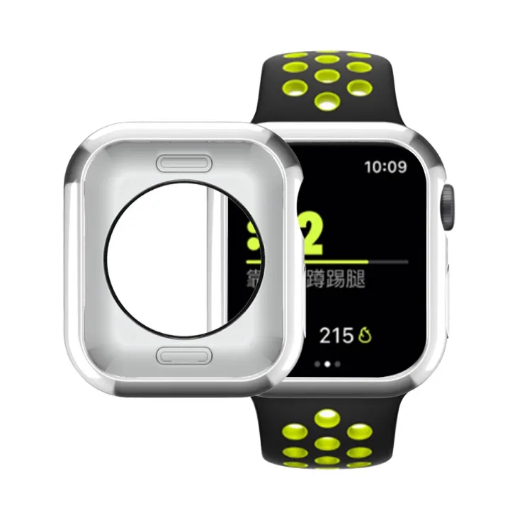 For%20Apple%20Watch%20Series%206%20&%20SE%20&%205%20&%204%2044mm%20Plating%20TPU%20Round%20Hole%20Hollowing%20Protective%20Case%20-%20Image%203