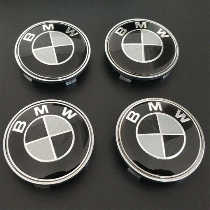 BMW Wheel Center Caps Set of 4 Emblem, 68mm BMW Rim Center Hub Caps for All Models with BMW Blue & White Color