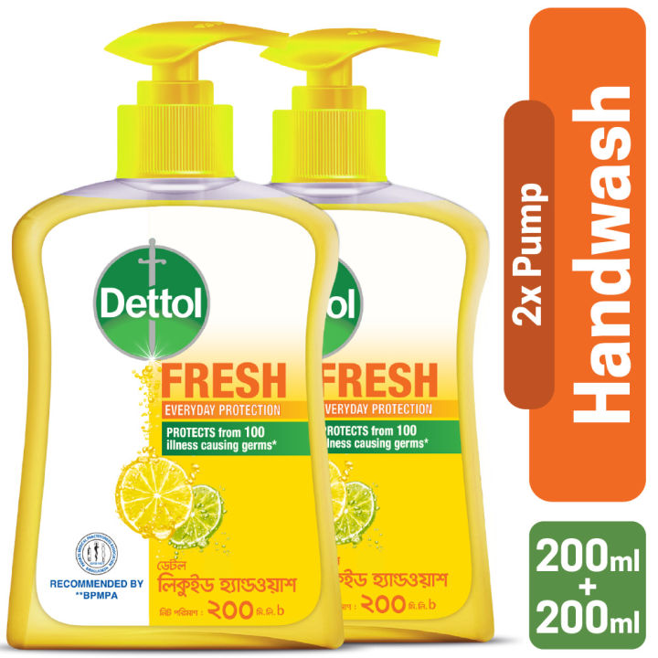 Dettol Handwash Fresh 200 ml Pump Double Pack