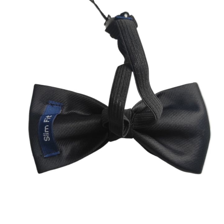 Black Bow tie - Smooth Formal Tuxedo Bow Tie
