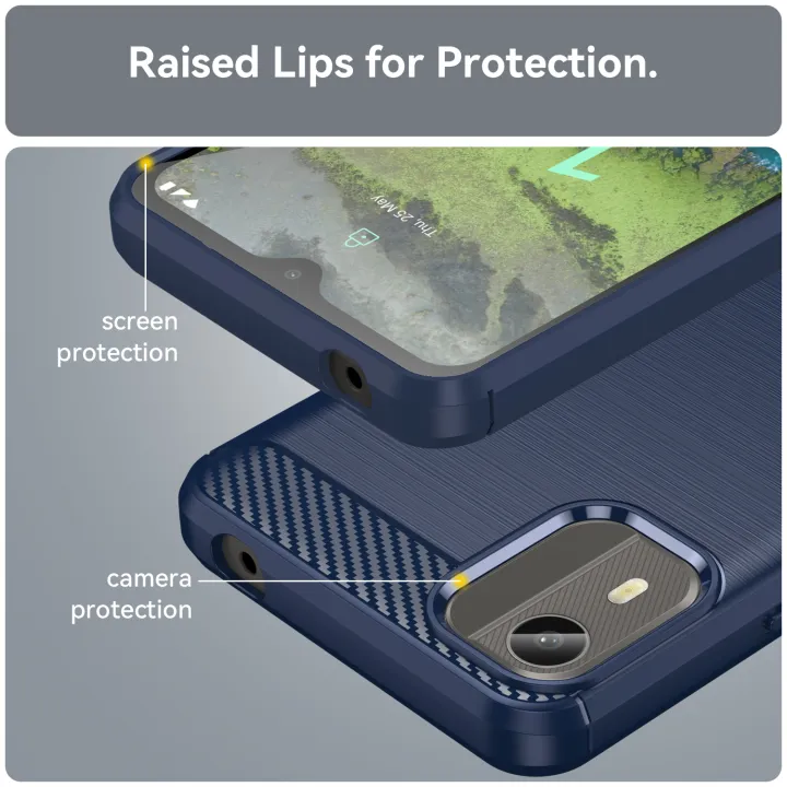 NOKIA%20C12%20Pro%20Carbon%20Fiber%20Blue%20Color%20Premium%20and%20Camera%20Protection%20Soft%20Mobile%20Back%20Cover%20for%20Nokia%20C12%20Pro%20-%20Image%206