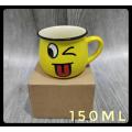 2 Pch Emoji Mug Cups Set - Coffee Mug. 