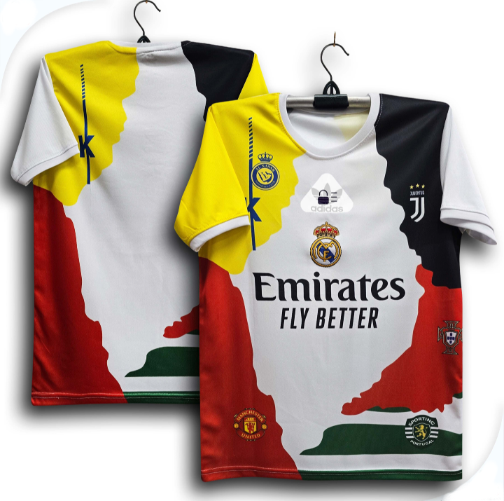 Ronaldo Thai Premium Football Jersey For Man - Half Sleeve T Shirt - Portugal Football Jersey 2025