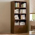 Bibliophile Book Shelf Shelving Stand Display Shelve Engineered Wood Bookshelf Showpiece Rack with Storage Cabinet by KARIGOR BD. 