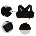 3X Ladies Women Adjustable Shoulder Back Posture Corrector Chest Brace Support Belt-Black-M.