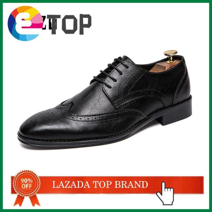 Luxury Leather Modern Men'S Shoes Business Dress Brogue Shoes Party Wedding Suit Formal Footwear Male Dress Shoes For Men