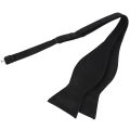 tie satin bow tie for men - black.