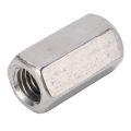 Long Rod Coupling Hex Nut, 5PCS Metric Hex Coupling Nut M12 Stainless Steel for Threaded Rod.