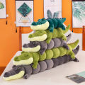 Large long crocodile pillow plush toy girl bed sleeping pillow sofa back pillow manufacturers doll wholesale.