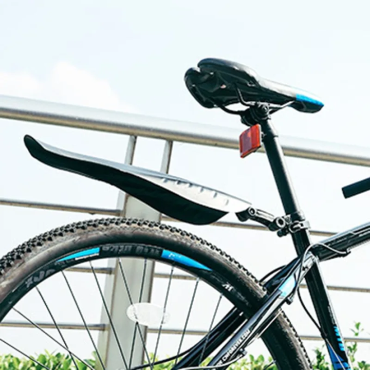 Bicycle Mudguard Set Splash Protection For Front & Rear Mudguard Mtb Mountain Cycle Plastic Mudguard Set -Black To Suit 24"-26"27"-28" Mtb Mountain Cycle Accessories 3 Pcs. - সাইকেল