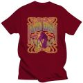 New Janis Joplin Psychedelic Navy Heather Adult T-Shirt.