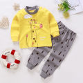 Pajamas Set Girls Underwear Suits Baby Boys Clothes Printed Autumn Winter Long Trousers Clothes Children's Clothing. 