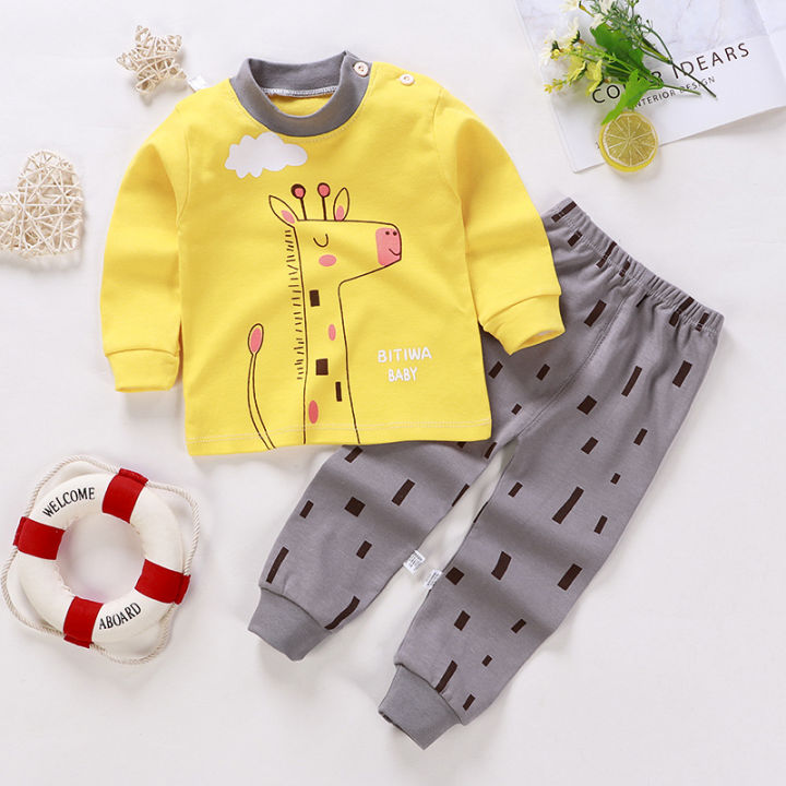 Pajamas%20Set%20Girls%20Underwear%20Suits%20Baby%20Boys%20Clothes%20Printed%20Autumn%20Winter%20Long%20Trousers%20Clothes%20Children's%20Clothing%20-%20Image%203