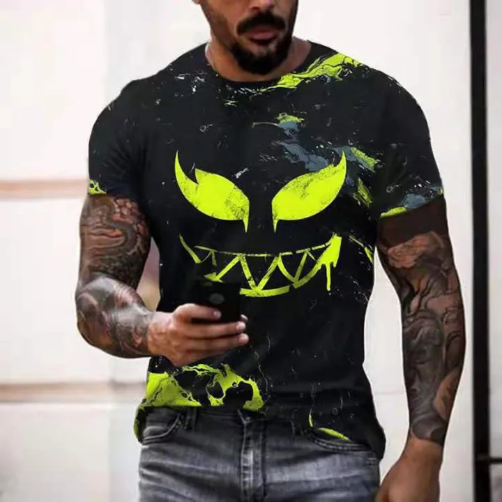 2023%20new%20graphics%20T%20shirt%20for%20men%20casual%20short%20sleeve%20hip%20hop%20smiling%20face%20print%20plus%20size%20tee%20shirt%20pullover%20mens%20T-shirt%20tops%20-%20Image%204