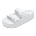 Comwarm Fashion Platform Sandals Women EVA Insole Clogs with Arch Support Adjustable Buckle Slippers Female Outdoor Beach Slides.