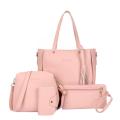 4pcs/set Women Handbag Messenger Pu Leather Shoulder Pu Bag Wallet Set Leather Purse Tote Women Satchel Set Tote Bag Handba V5y1. 