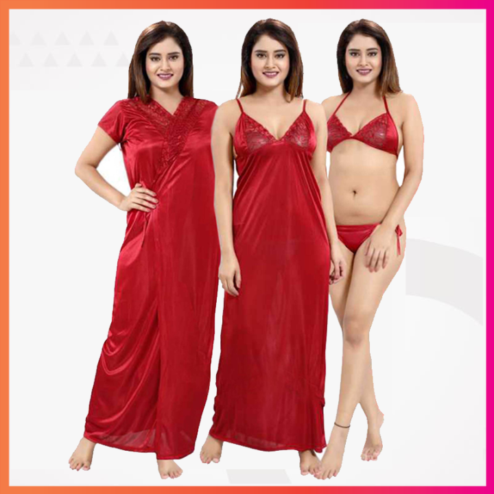 4%20Part%20(Nighty)%20-%20Hot%20and%20Sexy%20Comfortable%20Night%20Dress%20for%20women%20-%20Image%202