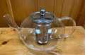 Glass Teaset Flower Tea Pot Puer Kettle Coffee Teapot-1000 ml. 