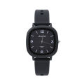 【Surprise Price】Minimalist Chic Square Women's Watch - Student Retro Style, Versatile Small Dial, Silicone Strap Quartz Watch for Women. 