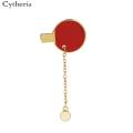Table tennis racket pins Badminton racket broches pingpong enamel brooch Badminton sports enthusiasts pin chain for sport lover.