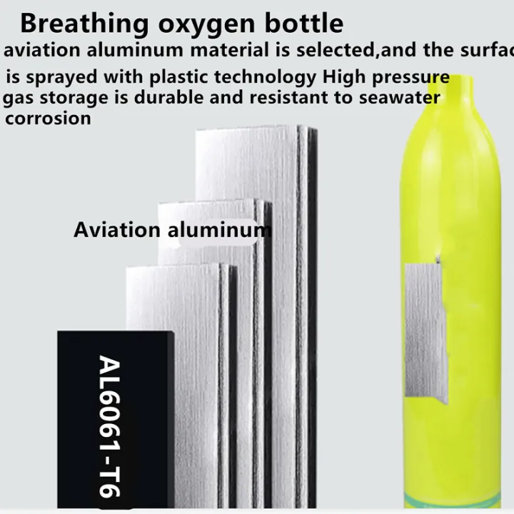 QDWETS%201L%20Mini%20Scuba%20Diving%20Tank/Equipment%20Oxygen%20Cylinder%20Underwater%20Breathing%20Portable%20Scuba%20Tank%20Kit%20Capacity%20Refillable%20-%20Image%202