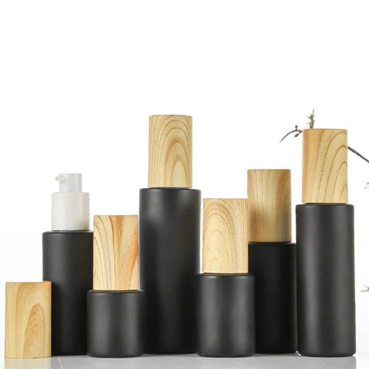 Atomizer Bamboo With Glass Cap Refillable Bottle Fragrance