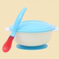 Baby Toddler Anti Slip Suction Bowl whit Temperature Spoon Lid Feeding Tableware.